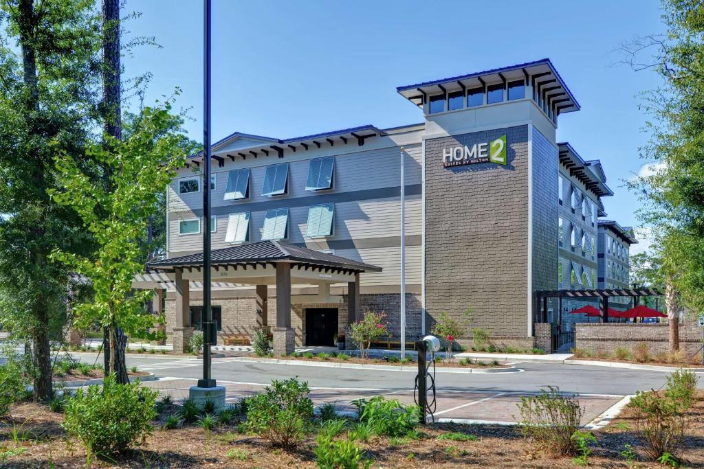 a building with a home sign on it at Home2 Suites By Hilton Hilton Head in Hilton Head Island