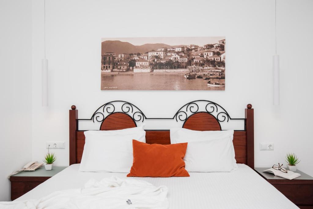 Postel nebo postele na pokoji v ubytování Hotel Samaras Beach