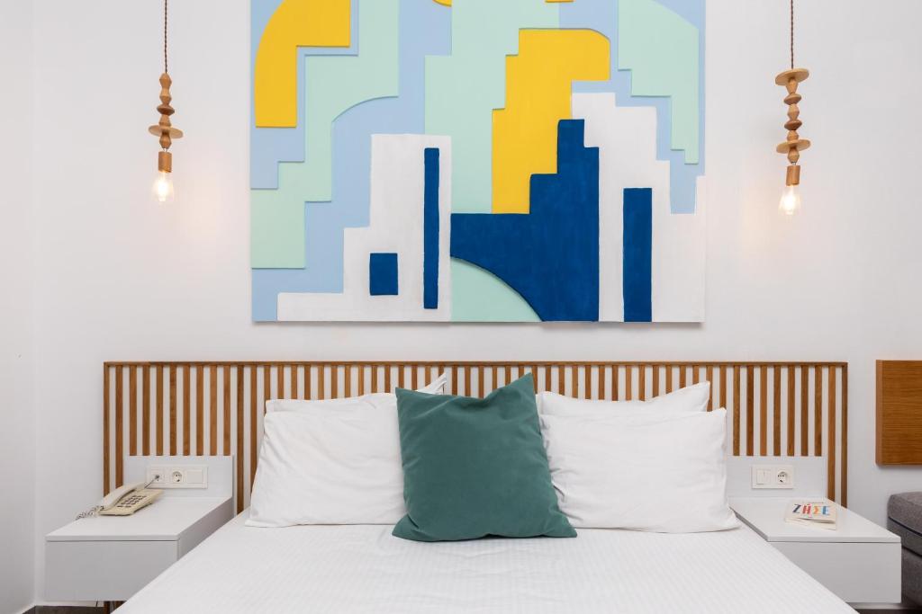 Postel nebo postele na pokoji v ubytování Hotel Samaras Beach