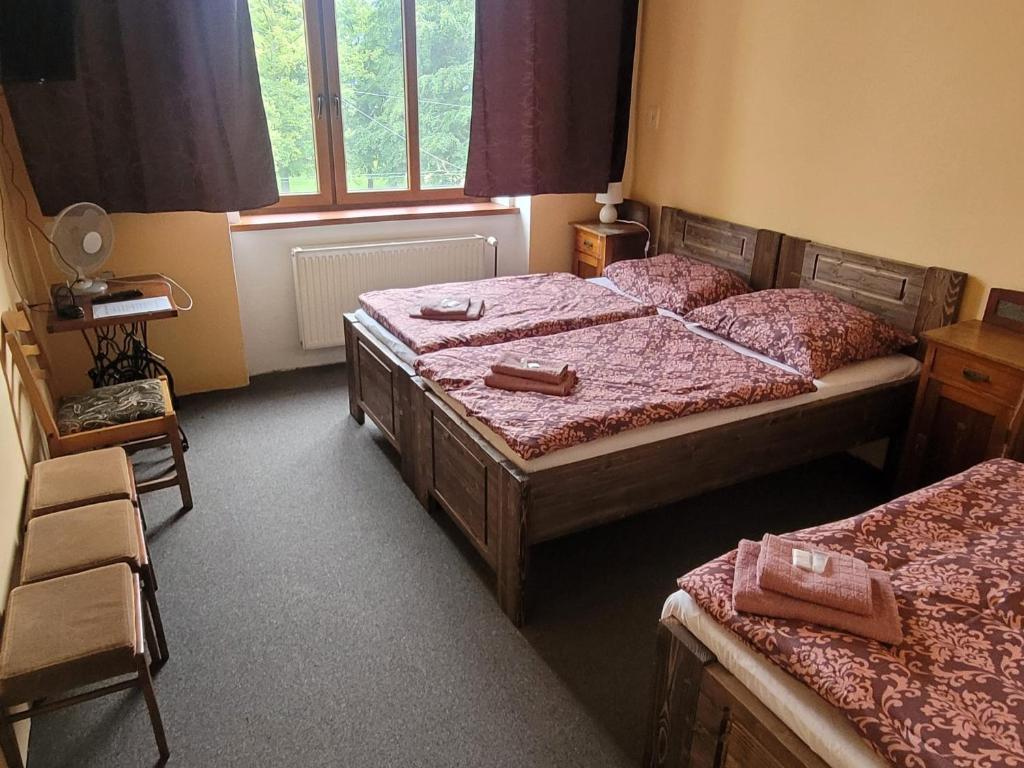 Postel nebo postele na pokoji v ubytování Hotel Max Šimek
