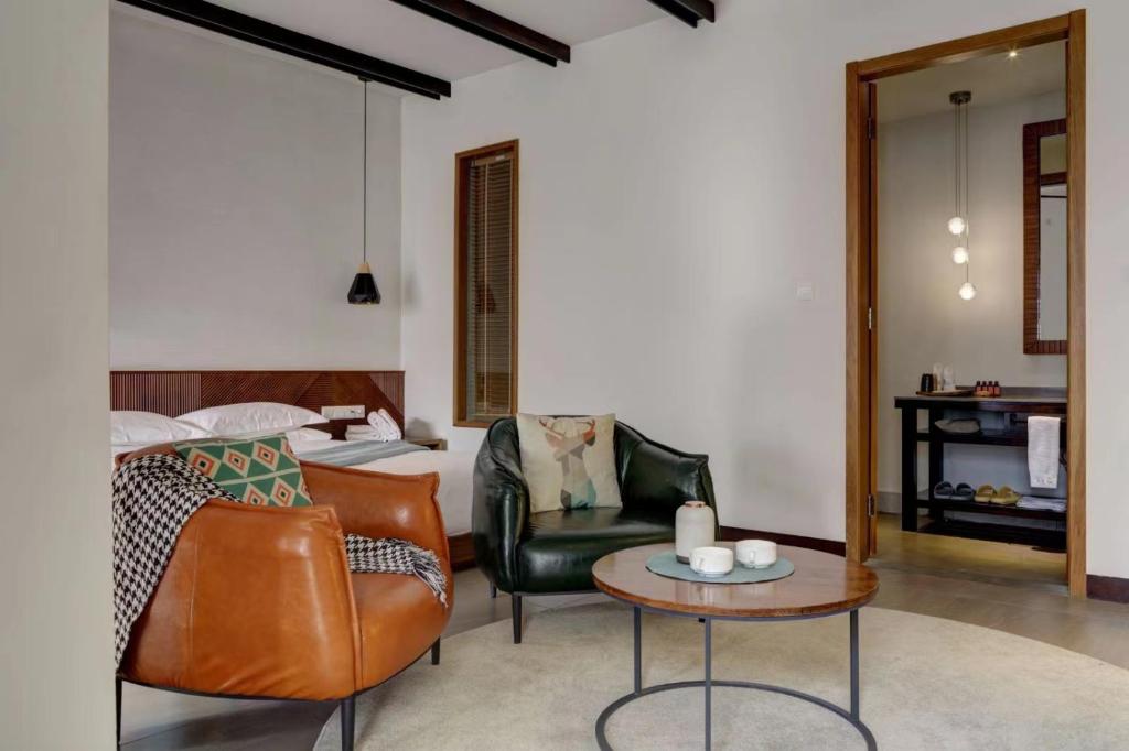 Posezení v ubytování Vangen Hotel