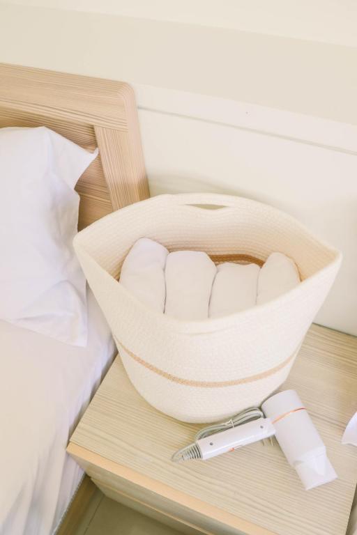 Postel nebo postele na pokoji v ubytování TETE Homestay