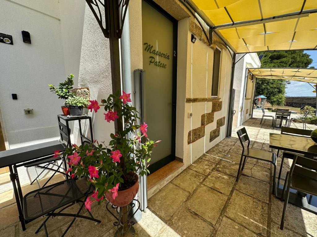 Balkón nebo terasa v ubytování Masseria Patese
