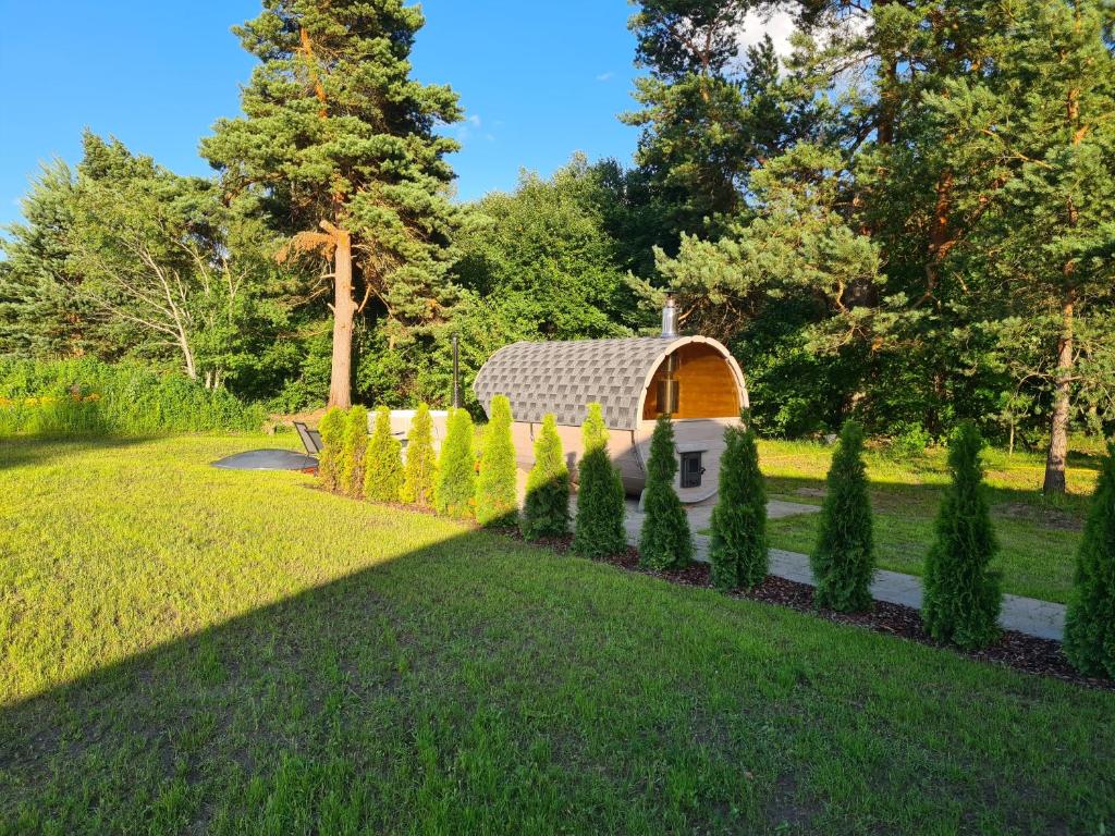 Zahrada ubytování Priedes