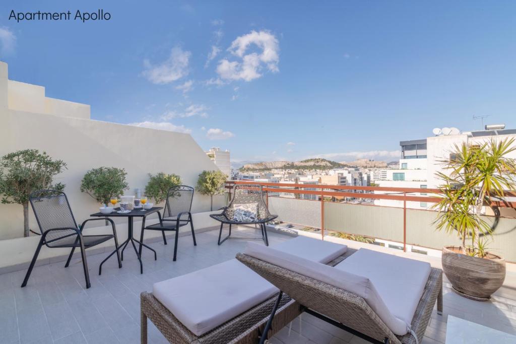 Balkón nebo terasa v ubytování Apollo & Artemis by Heloni Apartments