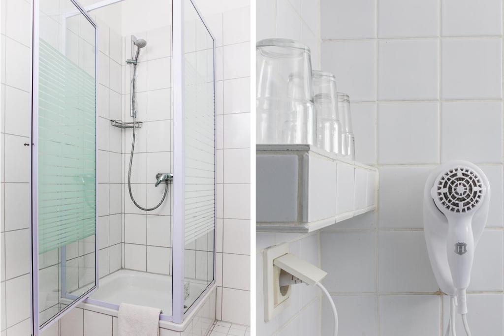 Koupelna v ubytování Hotel Eckstein
