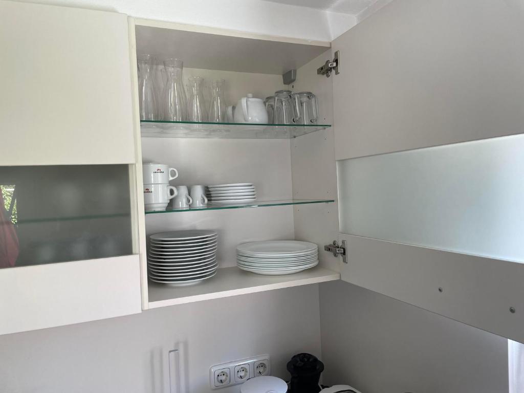Kuchyň nebo kuchyňský kout v ubytování my Relaxs little Villa