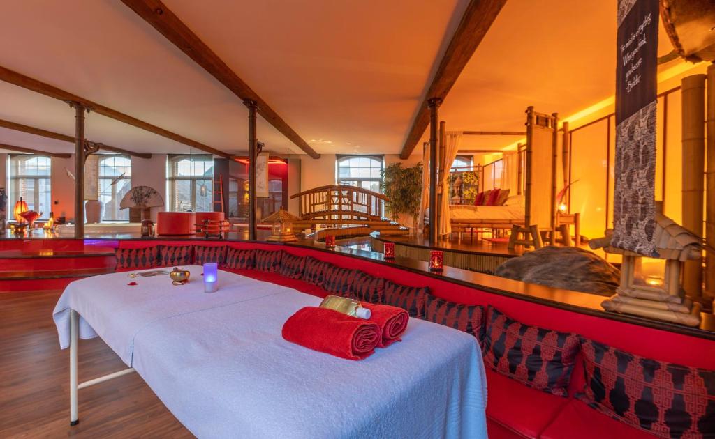 Restaurace v ubytování Le Baiser de Shogun
