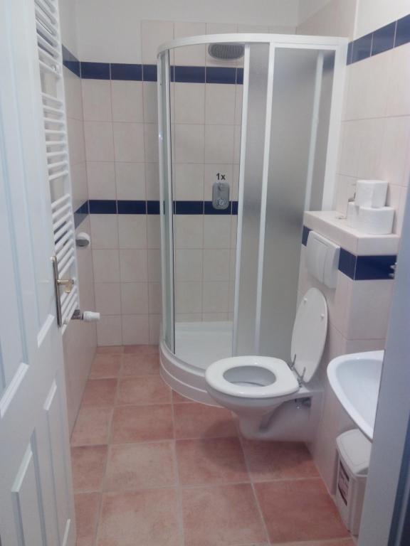 Koupelna v ubytování HAMR Apartmány