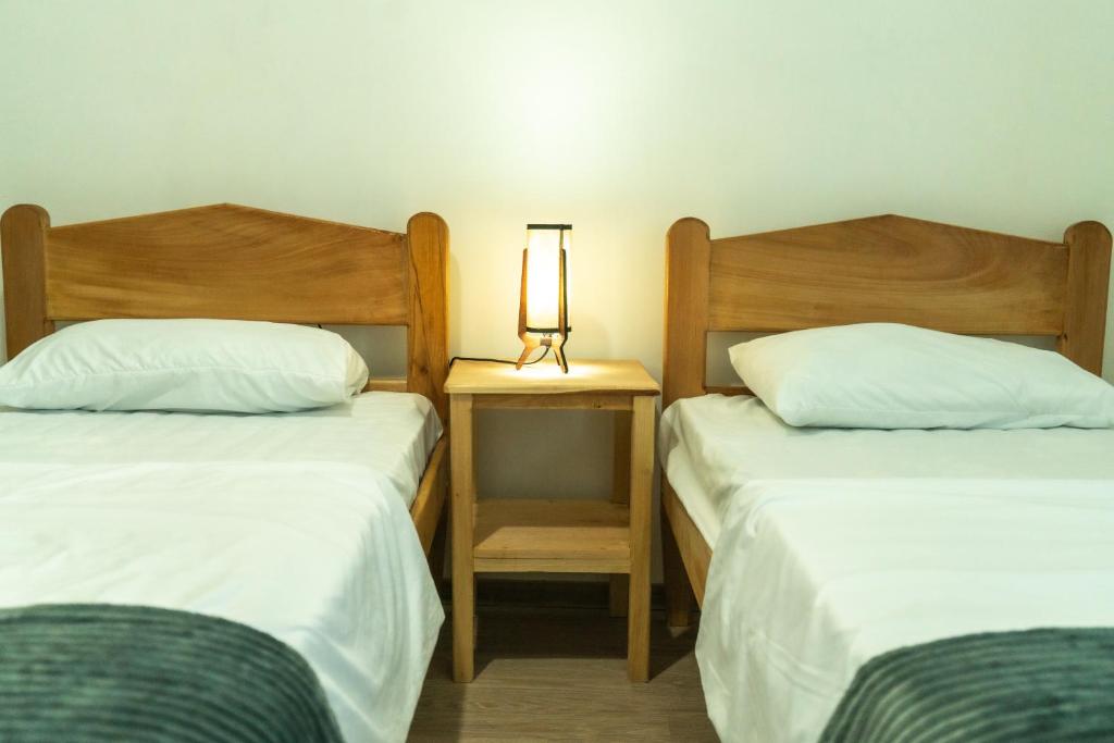 Postel nebo postele na pokoji v ubytování Orenda