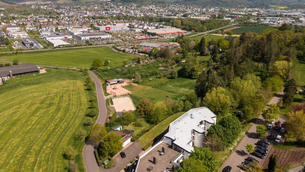 Letecký snímek ubytování Aparthotel Tannenhof