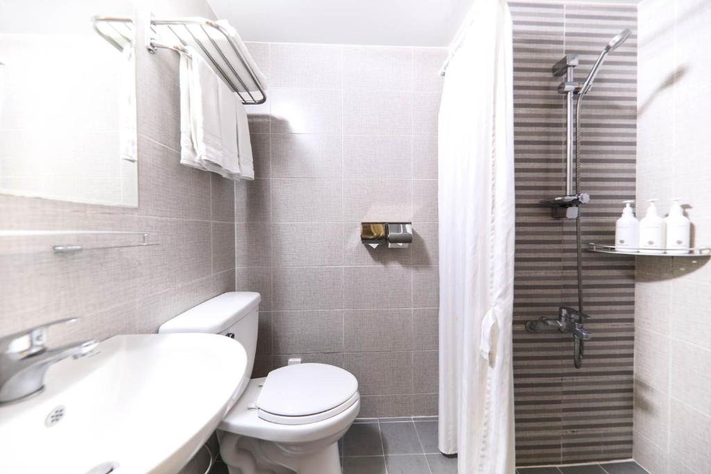 Koupelna v ubytování Hotel Rest Seogwipo
