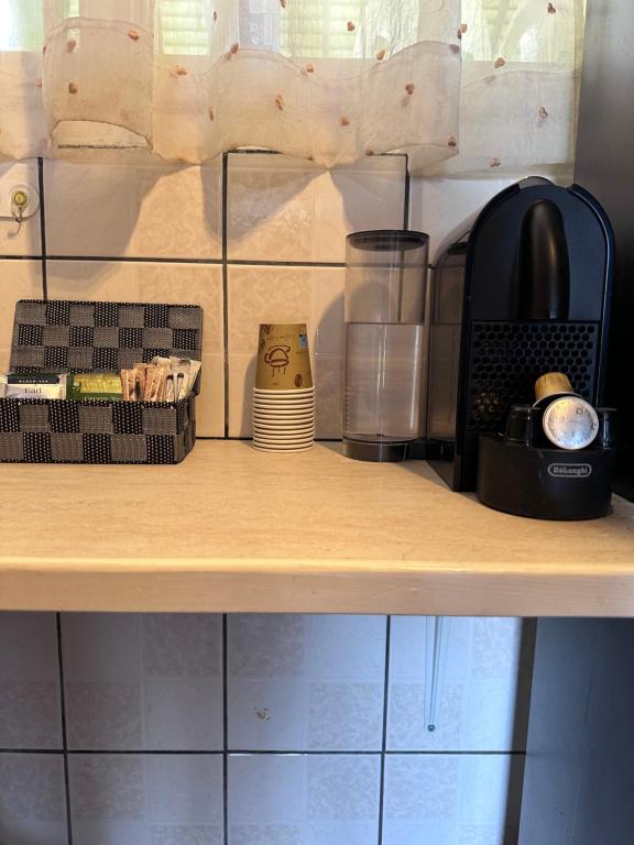 Kuchyň nebo kuchyňský kout v ubytování Olia apartment