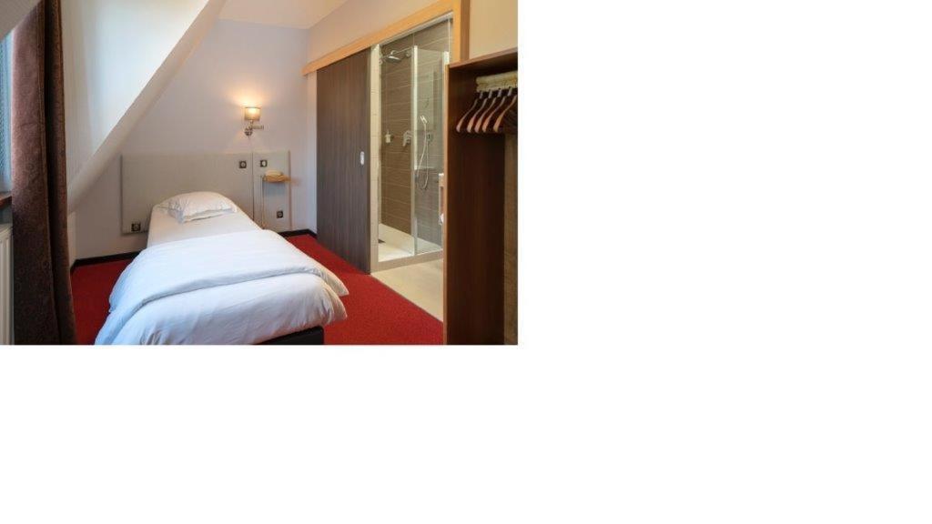 Postel nebo postele na pokoji v ubytování Hôtel Le Verger De Bischwiller