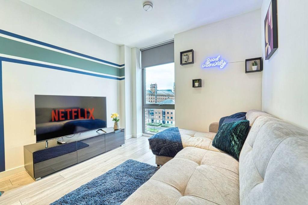 Setusvæði á Stunning Liverpool Apartment - Sleeps 6