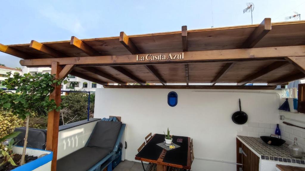 Balkón nebo terasa v ubytování Roof Cabin de La Casita Azul