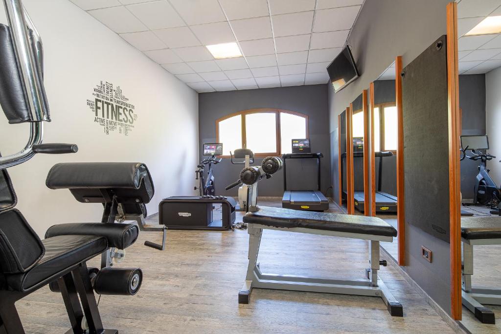 TV a/nebo společenská místnost v ubytování Ancora Sport Resort Hotel