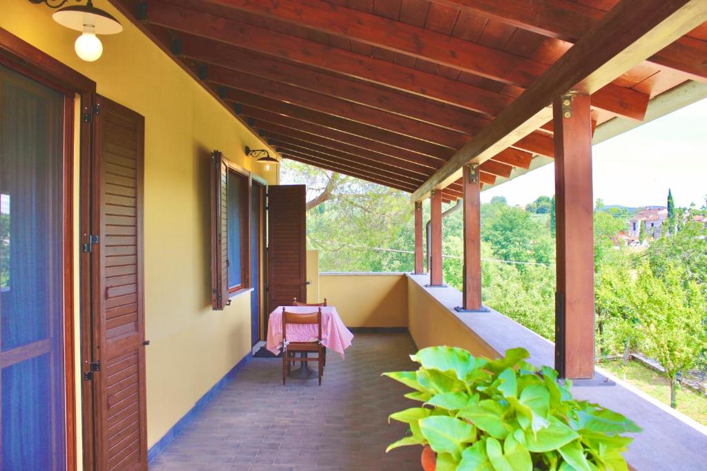 Balkón nebo terasa v ubytování B&B Terre Toscane