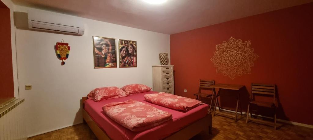 Voodi või voodid majutusasutuse Apartma Aria&Karra toas
