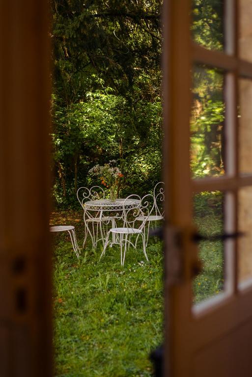 Zahrada ubytování Manoir de Laroque Delprat