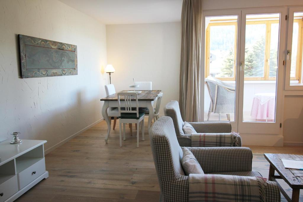 Χώρος καθιστικού στο Residenza Lagrev 2 1 2 Zimmerwohnung Nr 126 - Typ 25A - 1 Etage - Süd