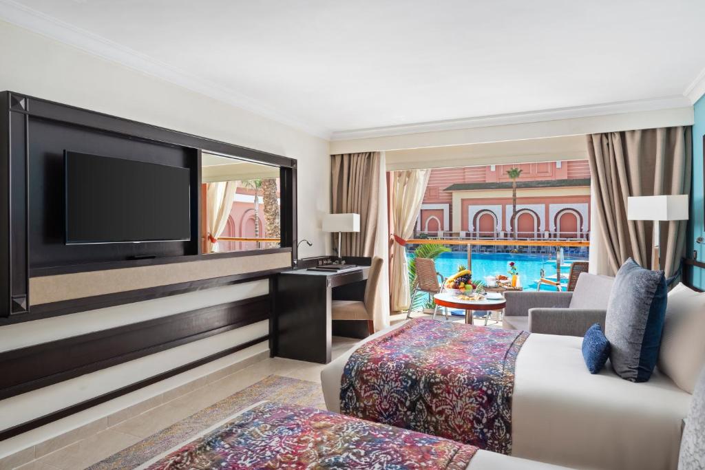 Savoy Le Grand Hotel Marrakech - Vista De Piscina De Habitación Premium Cama Gemela