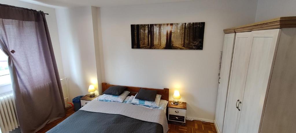 Postel nebo postele na pokoji v ubytování Bluebell