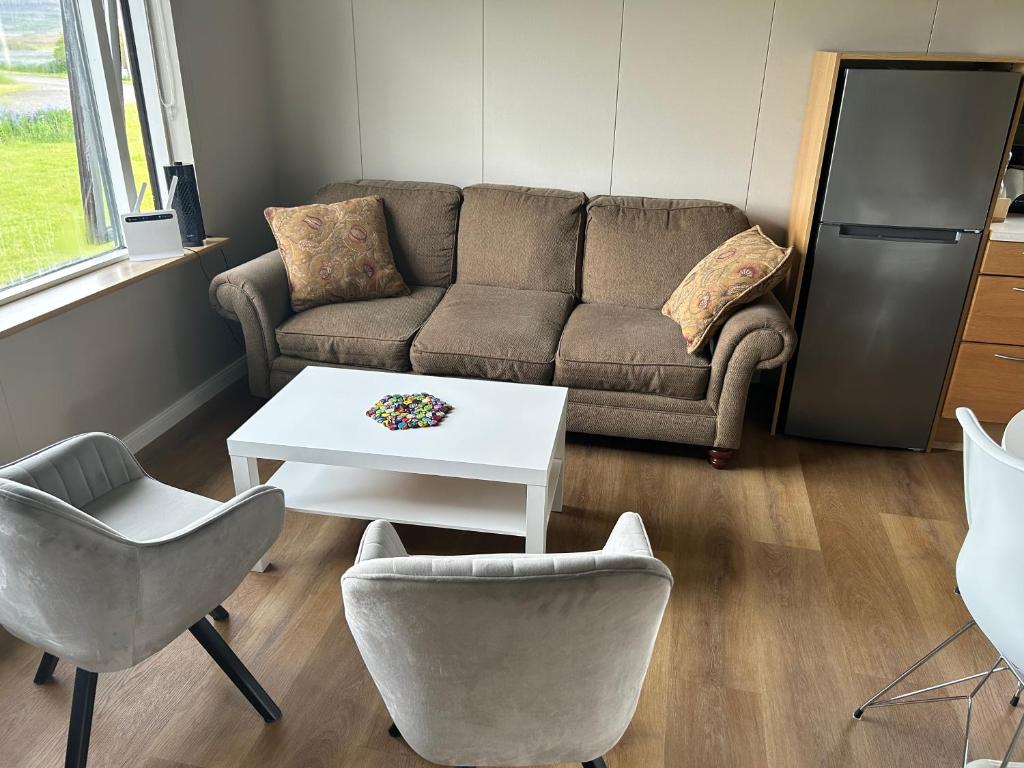 Posezení v ubytování Bjarkarholt Guesthouse