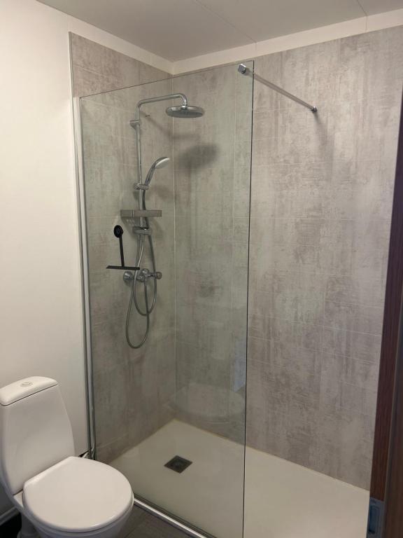 Koupelna v ubytování Bjarkarholt Guesthouse