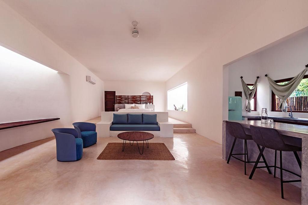 Posezení v ubytování Mi Kasa Tu Kasa Bacalar by Nah Hotels