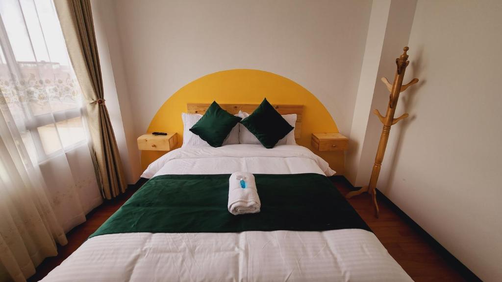 Postel nebo postele na pokoji v ubytování Hotel Natural Sevgi
