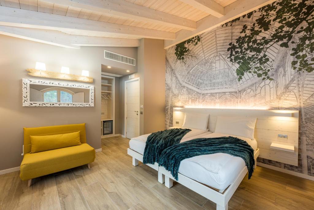 Postel nebo postele na pokoji v ubytování Bianco Hotel