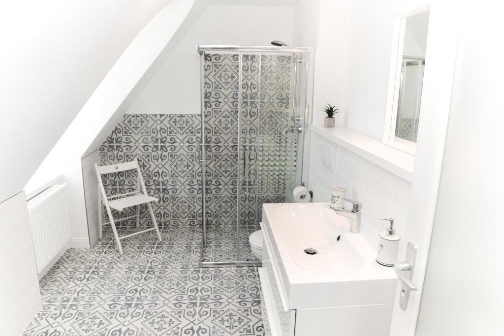 Koupelna v ubytování Raba92 Apartman House