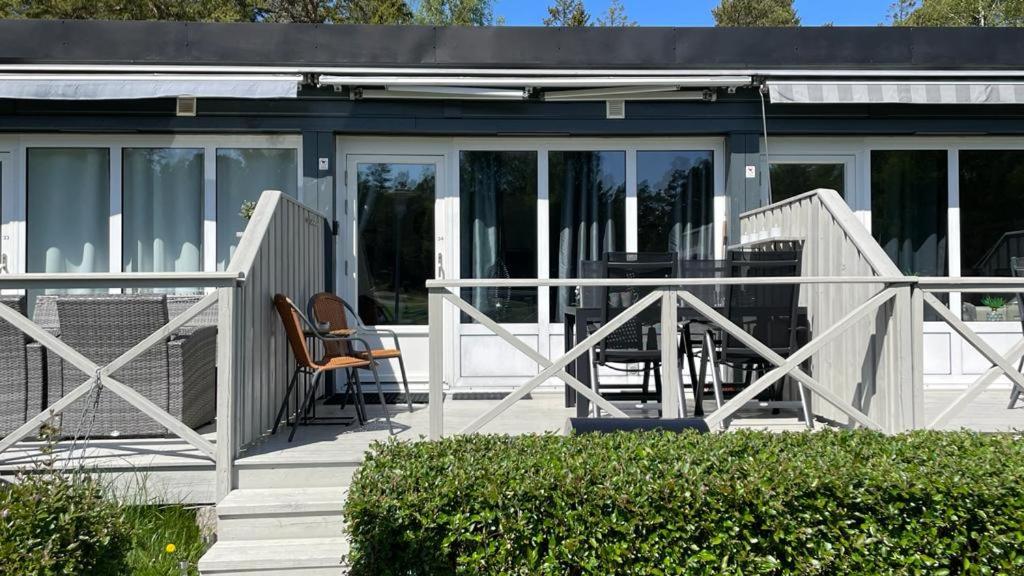 Zahrada ubytování Hällestrand apartment 34