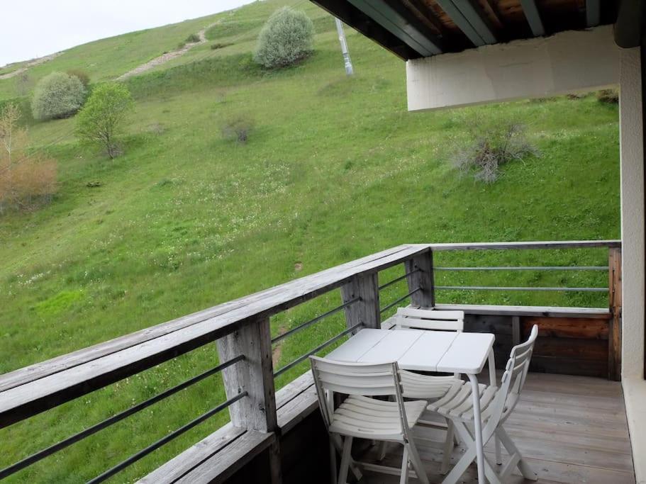 Μπαλκόνι ή βεράντα στο Grand T2 Orcières vue panoramique