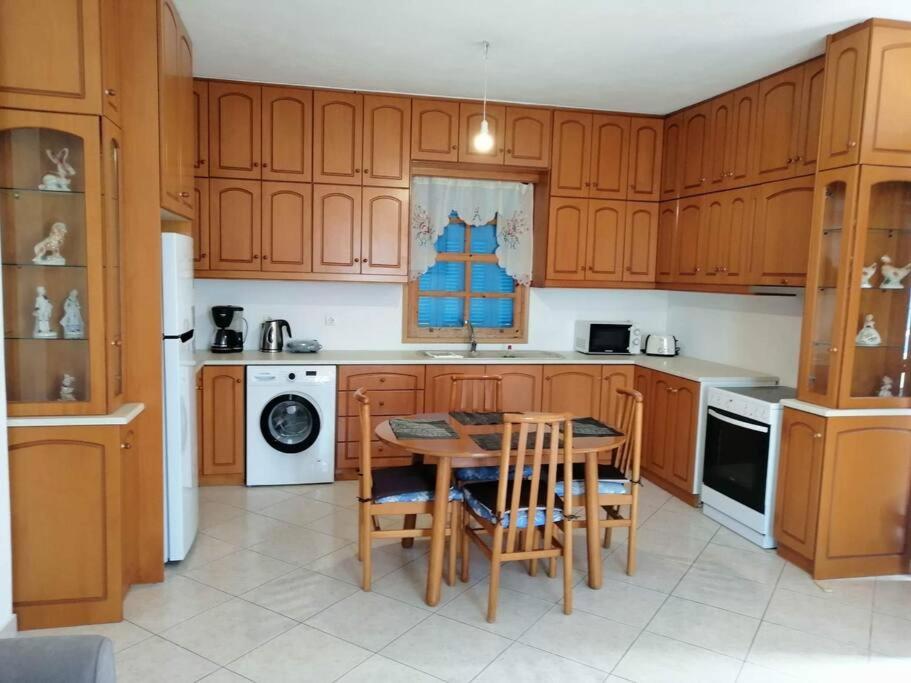 Kuchyň nebo kuchyňský kout v ubytování Dina's Beach House