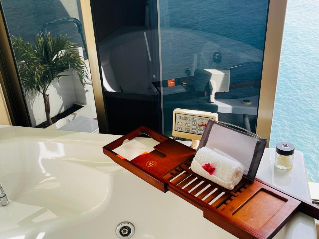 Koupelna v ubytování Fogo Boutique Hotel