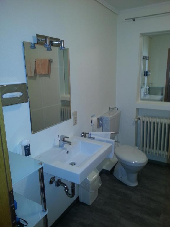 Koupelna v ubytování Hotel Ritschlay