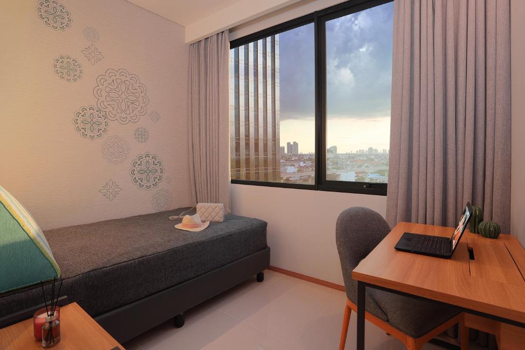 Posezení v ubytování Citadines Gatot Subroto Jakarta
