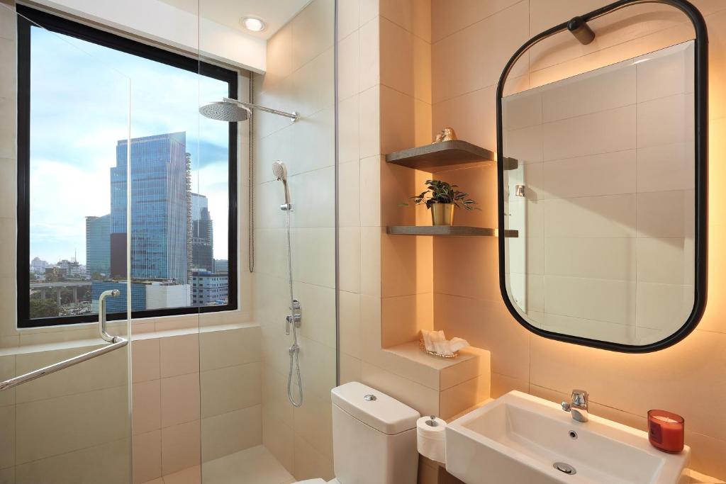 Koupelna v ubytování Citadines Gatot Subroto Jakarta