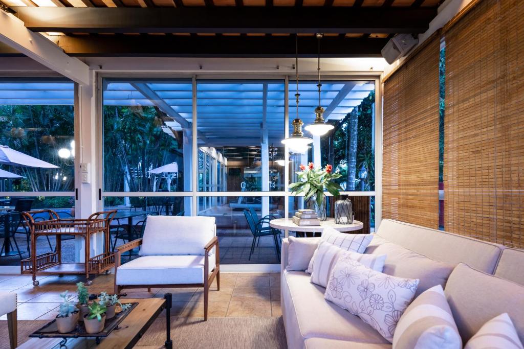 Posezení v ubytování Hotel Villa Morra Suites