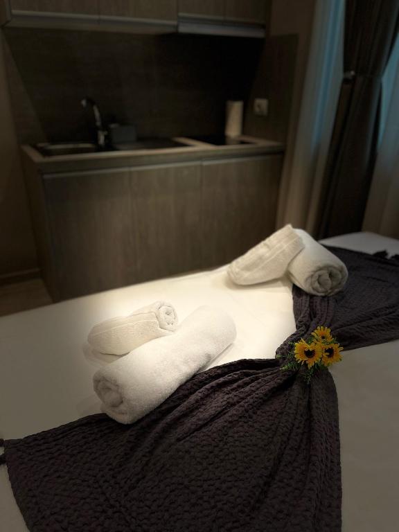 Postel nebo postele na pokoji v ubytování Alb Apartments