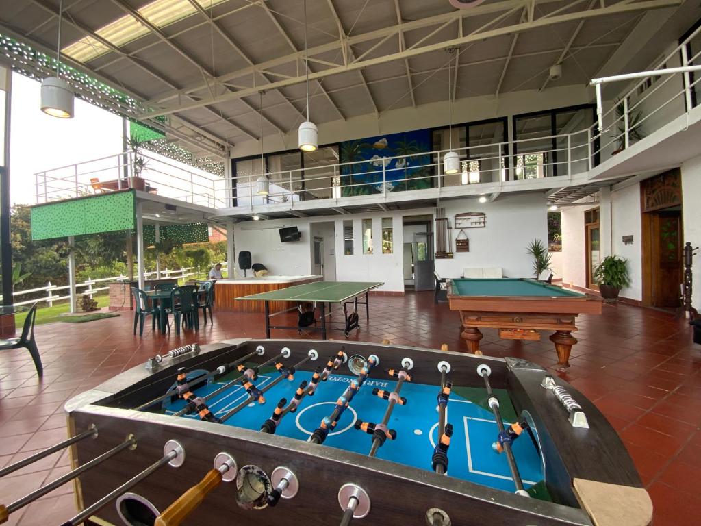 Biliár nebo kulečník v ubytování Finca Hotel 12 Palmas- Aeropuerto JMC