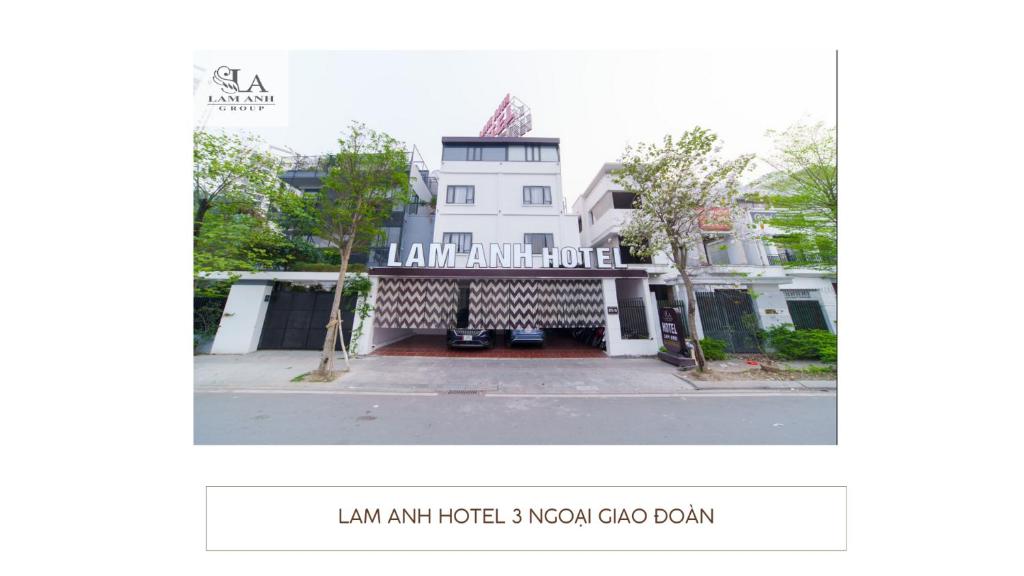 a picture of a building on a street at Khách sạn Lam Anh Ngoại Giao Đoàn Hà Nội in Hanoi