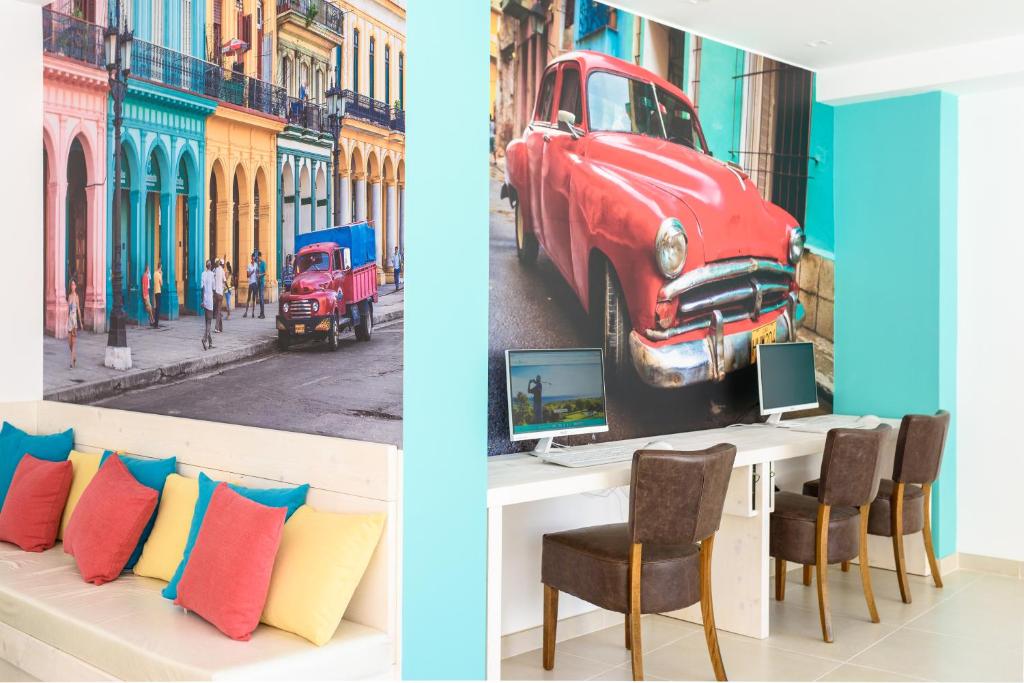 Uma área de estar em Plaza Santa Ponsa Boutique - Adults Only.
