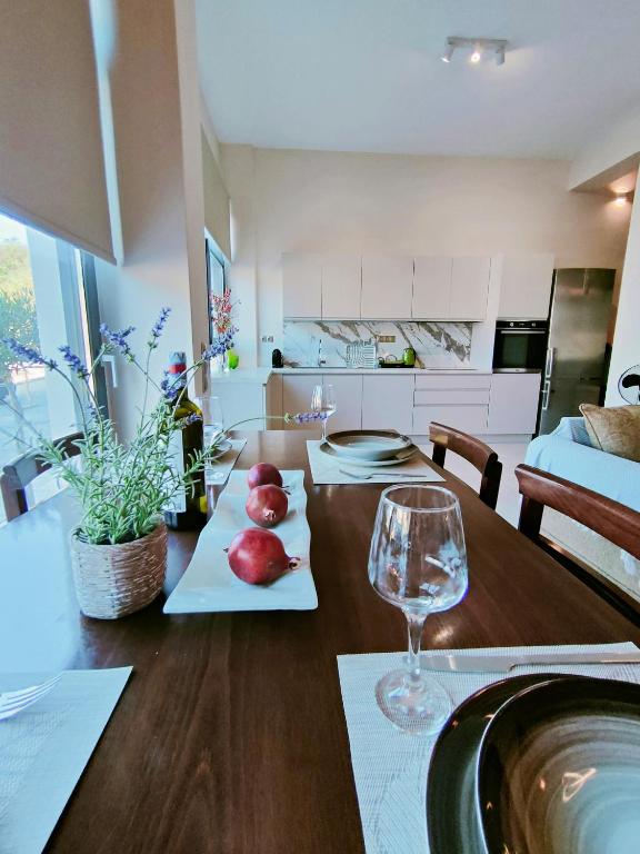 Posezení v ubytování Avramiou Lofts