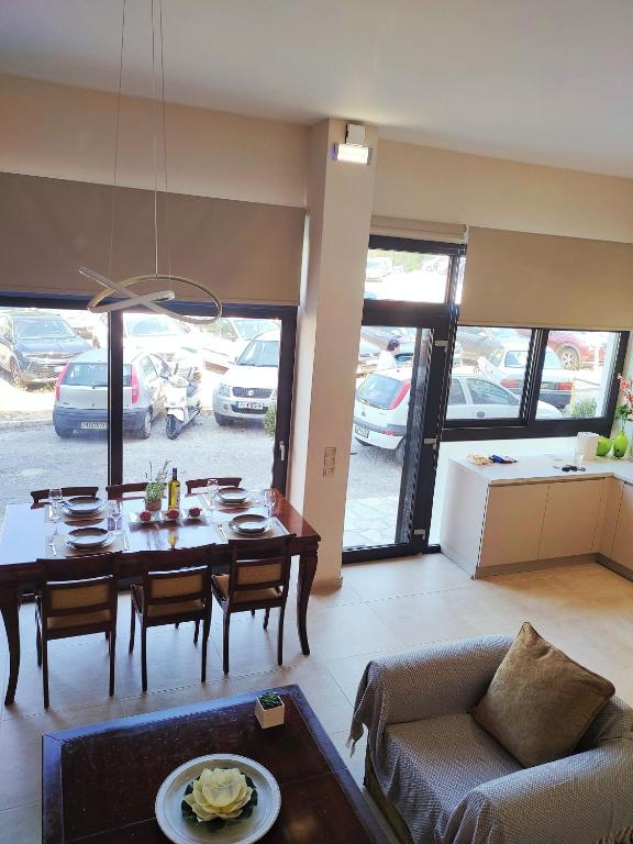Posezení v ubytování Avramiou Lofts
