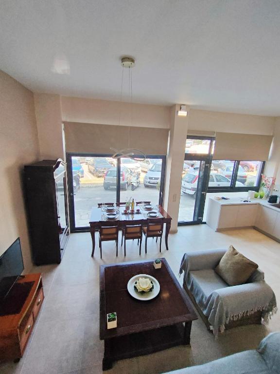 Posezení v ubytování Avramiou Lofts