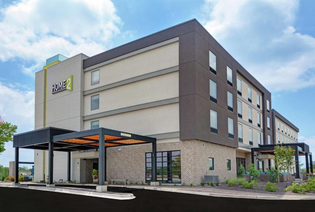 a rendering of the new building at the campus at Home2 Suites By Hilton Bettendorf Quad Cities in Bettendorf