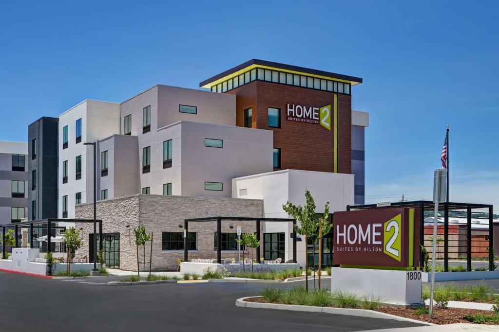 a building with a home sign in front of it at Home2 Suites By Hilton Atascadero, Ca in Atascadero